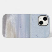 Coques Case-Mate iPhone Aquarelle de plage de rivage côtier (Verso (horizontal))