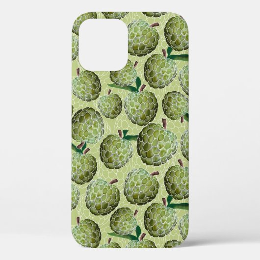 Coques Case-Mate iPhone Aquarelle de pomme de sucre | Green Coque-Mate iPh (Verso)