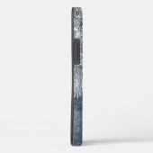 Coques Case-Mate iPhone Aquarelle de Sea Urchin Océan bleu blanc bleu mari (Verso / Droite)