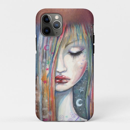 Coques Case-Mate iPhone Aquarelle de sommeil Imaginaire Art par Molly Harr (Dos)