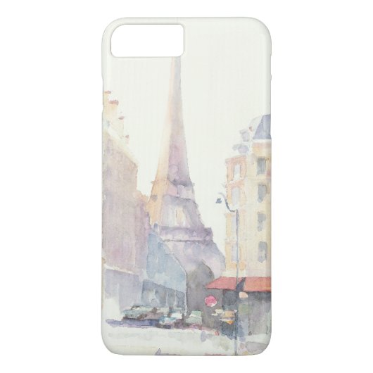 Coques Case-Mate iPhone Aquarelle de Tour Eiffel | Paris (Dos)