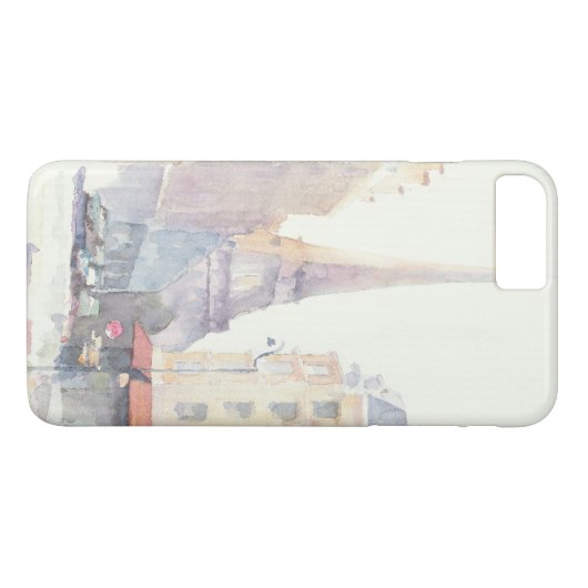 Coques Case-Mate iPhone Aquarelle de Tour Eiffel | Paris (Dos (Horizontal))