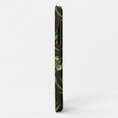 Coques Case-Mate iPhone Aquarelle des branches d'olive en noir (Dos/Gauche)