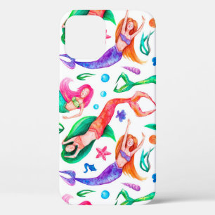 Case-Mate iPhone Case Aquarelle des sirènes : Motif océanique sans trans