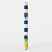 Coques Case-Mate iPhone Aquarelle d'été Monogramme de citron d'été (Dos/Droite)