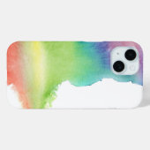 Coques Case-Mate iPhone Aquarelle déversement de peinture Arc-en-ciel Abst (Verso (horizontal))