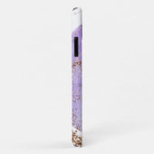 Coques Case-Mate iPhone Aquarelle d'or pourpre fille décorative Abstraite (Dos/Droite)