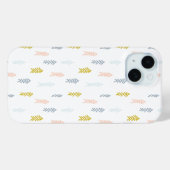 Coques Case-Mate iPhone Aquarelle douce Chevron Motif (Verso (horizontal))