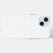 Coques Case-Mate iPhone Aquarelle douce Motif Confetti (Verso (horizontal))