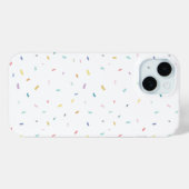 Coques Case-Mate iPhone Aquarelle douce Motif Confetti (Verso (horizontal))