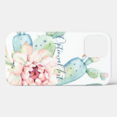 Coques Case-Mate iPhone Aquarelle douce Pastel Blooming Cactus (Verso (horizontal))
