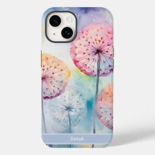Coque Pour iPhone 14 Aquarelle Dreamy Dandelions Personnalisé