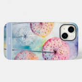 Coques Case-Mate iPhone Aquarelle Dreamy Dandelions Personnalisé (Verso (horizontal))