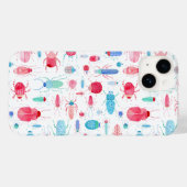 Coques Case-Mate iPhone Aquarelle du scarabée (Verso (horizontal))