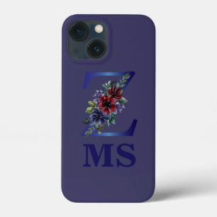 Case-Mate iPhone Case aquarelle élégante d'un bouquet floral rouge et bl