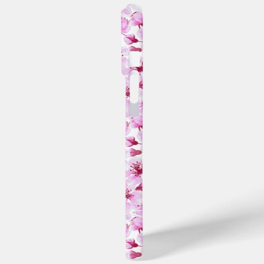 Coques Case-Mate iPhone Aquarelle en fleurs de cerisier (Verso / Gauche)