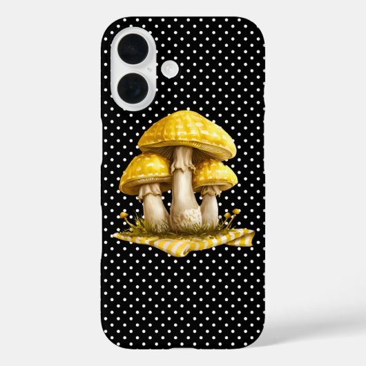 Coques Case-Mate iPhone Aquarelle En vichy Jardin aux champignons (Verso)