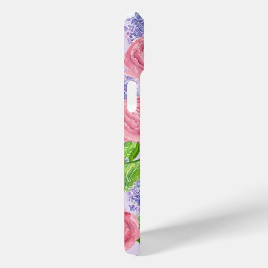 Coques Case-Mate iPhone Aquarelle et lilas (Verso / Droite)