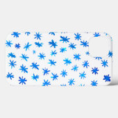 Coques Case-Mate iPhone Aquarelle étoilée - bleu (Verso (horizontal))