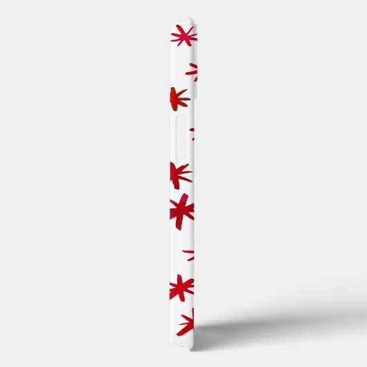 Coques Case-Mate iPhone Aquarelle étoilée - rouge (Verso / Droite)