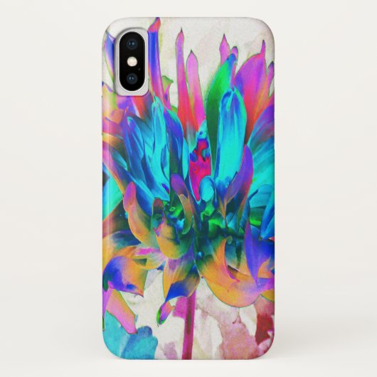 Coques Case-Mate iPhone Aquarelle étonnante Rainbow Cactus Dahlia (Dos)