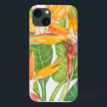 iPhone 13 Case Aquarelle exotique de fleurs<br><div class="desc">Artiste exotique d'aquarelle de fleurs : Tim OToole</div>