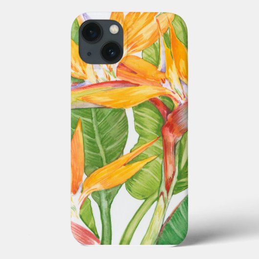 Coques Case-Mate iPhone Aquarelle exotique de fleurs (Verso)