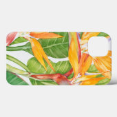 Coques Case-Mate iPhone Aquarelle exotique de fleurs (Verso (horizontal))