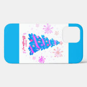 Coques Case-Mate iPhone Aquarelle festive Arbre de Noël Coque-Mate Papon (Verso (horizontal))