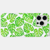 Coques Case-Mate iPhone Aquarelle feuille Monstera (Verso (horizontal))
