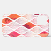 Coques Case-Mate iPhone Aquarelle feuille texture répéter motif moderne (Verso (horizontal))