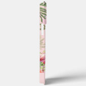 Coques Case-Mate iPhone Aquarelle Flamant rose mignon Personnalisé (Verso / Droite)