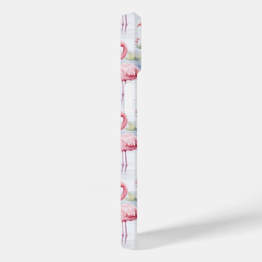 Coques Case-Mate iPhone Aquarelle Flamingo Patte (Verso / Droite)