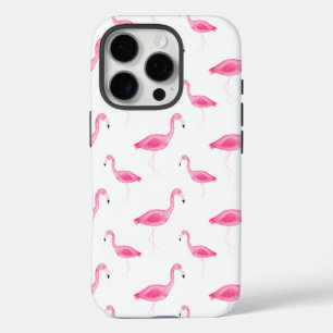 Coques iPhone 16 Pro Aquarelle Flamingo Patte