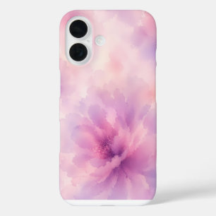 Coques iPhone 16 Aquarelle Fleur de Lavande Rose Abstrait
