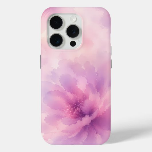 Coques Case-Mate iPhone Aquarelle Fleur de Lavande Rose Abstrait (Verso)
