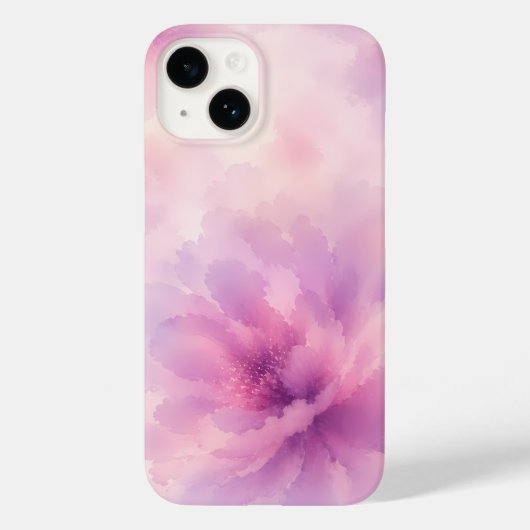 Coques Case-Mate iPhone Aquarelle Fleur de Lavande Rose Abstrait (Verso)