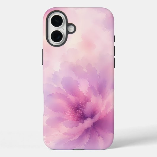 Coques Case-Mate iPhone Aquarelle Fleur de Lavande Rose Abstrait (Verso)
