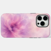 Coques Case-Mate iPhone Aquarelle Fleur de Lavande Rose Abstrait (Verso (horizontal))