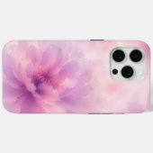 Coques Case-Mate iPhone Aquarelle Fleur de Lavande Rose Abstrait (Verso (horizontal))