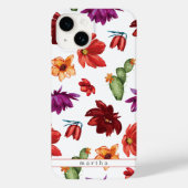 Coques Case-Mate iPhone Aquarelle Fleur mexicaine Fiesta (Verso)