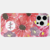 Coques Case-Mate iPhone Aquarelle fleur sauvage (Verso (horizontal))