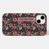 Coques Case-Mate iPhone Aquarelle Fleur sauvage Fille Fille Nom floral (Verso (horizontal))