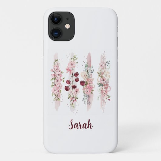 Coques Case-Mate iPhone Aquarelle Fleurie de Fleurs de Cerisier (Dos)