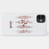 Coques Case-Mate iPhone Aquarelle Fleurie de Fleurs de Cerisier (Dos (Horizontal))