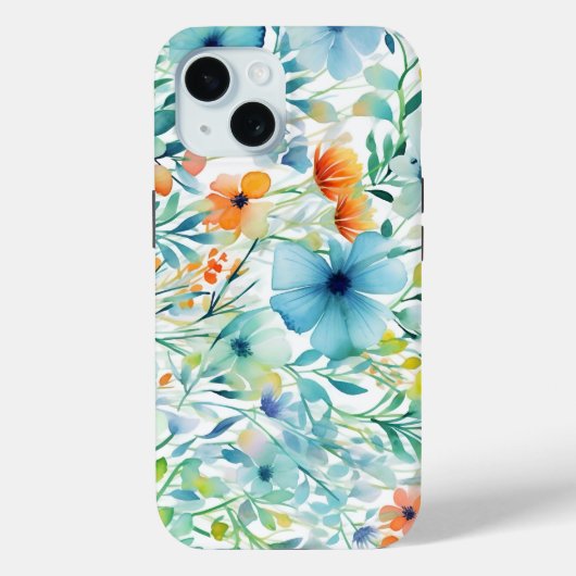 Coques Case-Mate iPhone Aquarelle fleurit, (Verso)