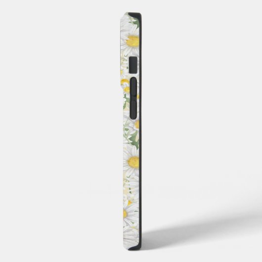Coques Case-Mate iPhone aquarelle fleurs blanches motif (Verso / Gauche)