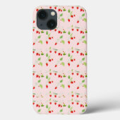 Coques Case-Mate iPhone Aquarelle Fleurs de fraises (Verso)