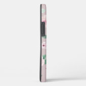 Coques Case-Mate iPhone Aquarelle Fleurs Rose or Monogramme (Verso / Droite)