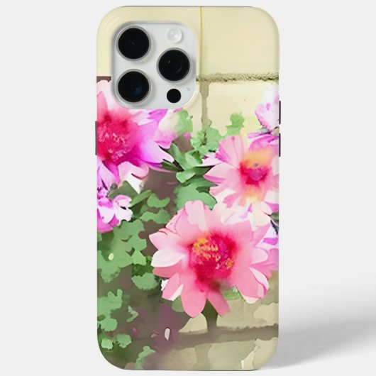 Coques Case-Mate iPhone Aquarelle Fleurs roses (Verso)
